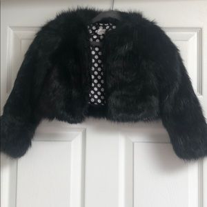FabKids Faux Fur Cropped Jacket